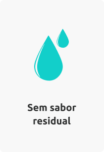 Ícone: Sem sabor residual.